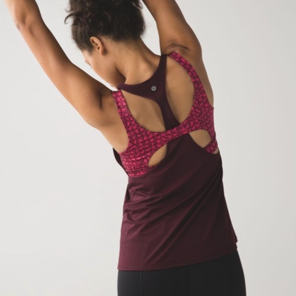 Lululemon All Sport Support Tank Bordeaux 8